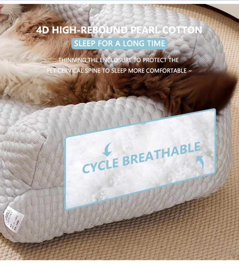 Breathable Washable, Cooling Dog Bed like a Couch Soft Calming, Supportive
