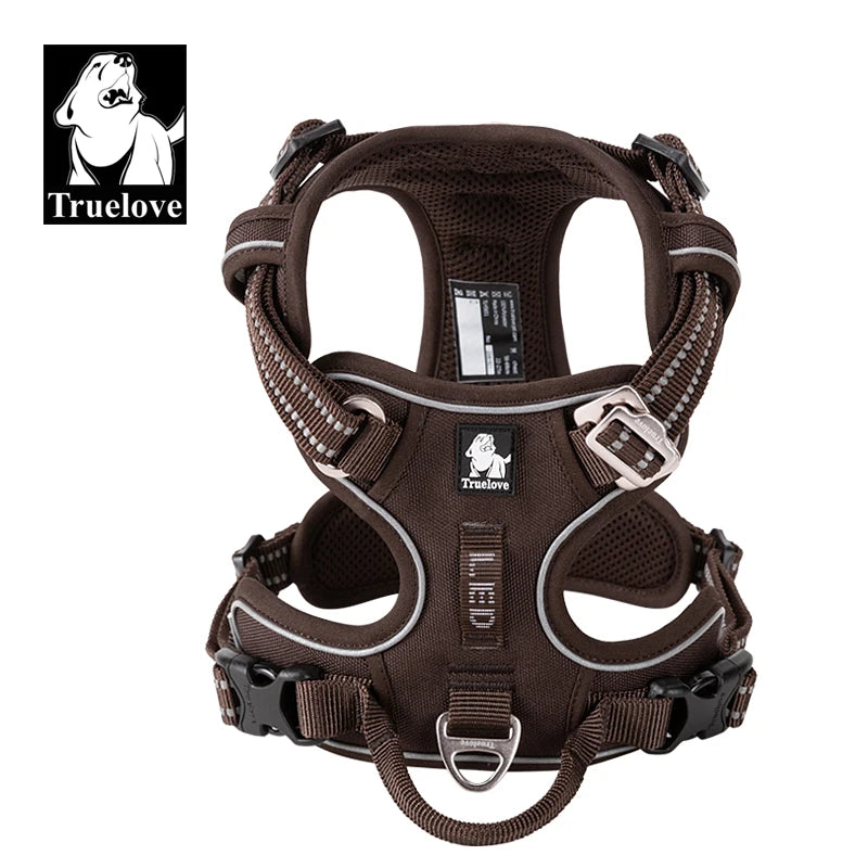 Dog Harness Nylon Webbing, 3M Reflection Adjustable Aluminum Alloy for Big Medium Small Dog