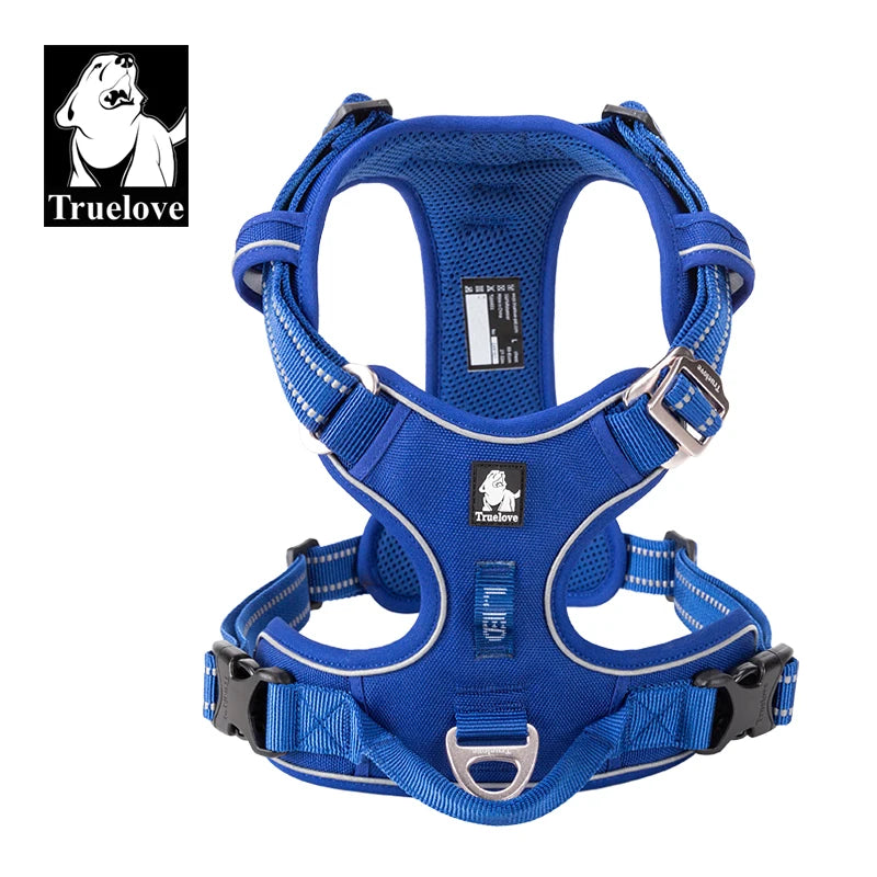 Dog Harness Nylon Webbing, 3M Reflection Adjustable Aluminum Alloy for Big Medium Small Dog