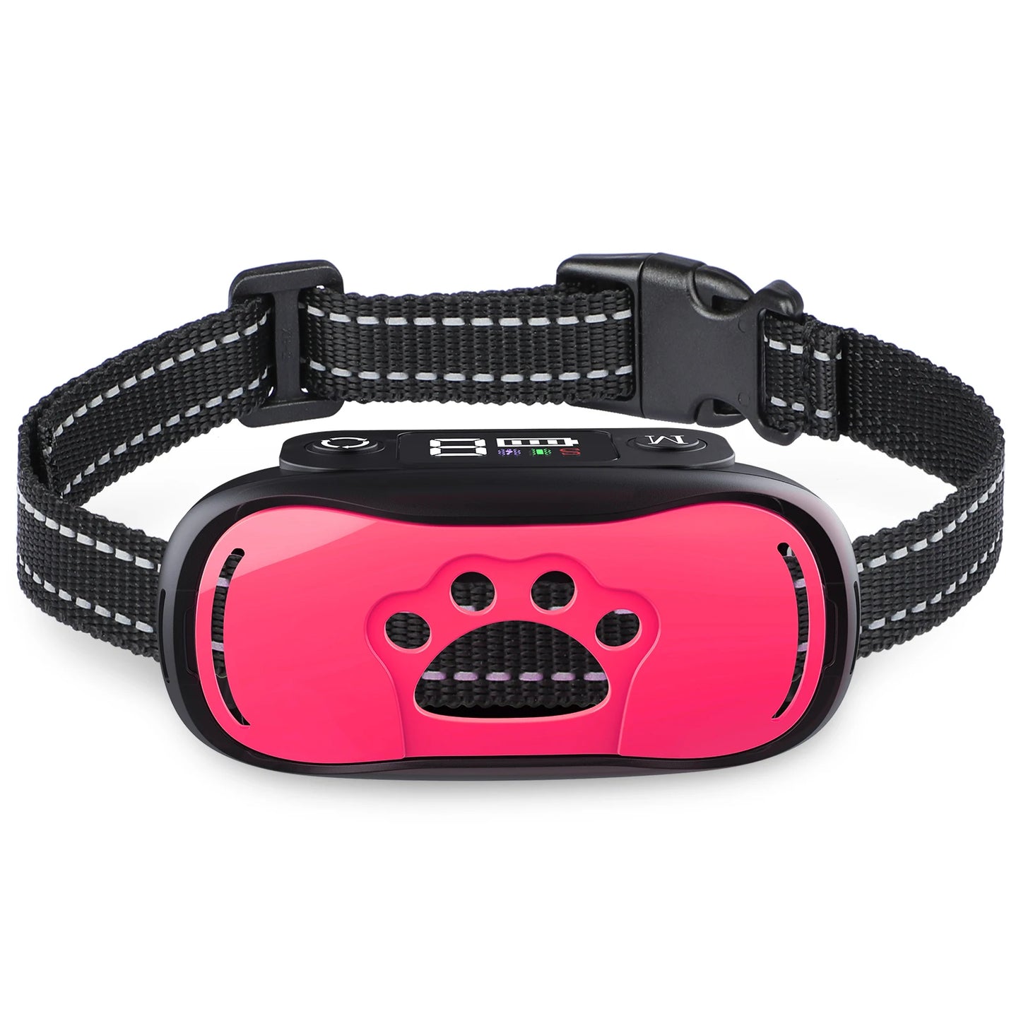 Rechargeable Anti Barking Training Dog Bark Collar, Sensitivity Intensity Beep Vibration