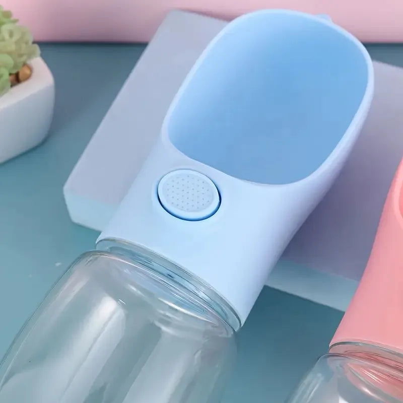 Leak-Proof Dog Water Bottle with Bowl, Travel, Outdoor