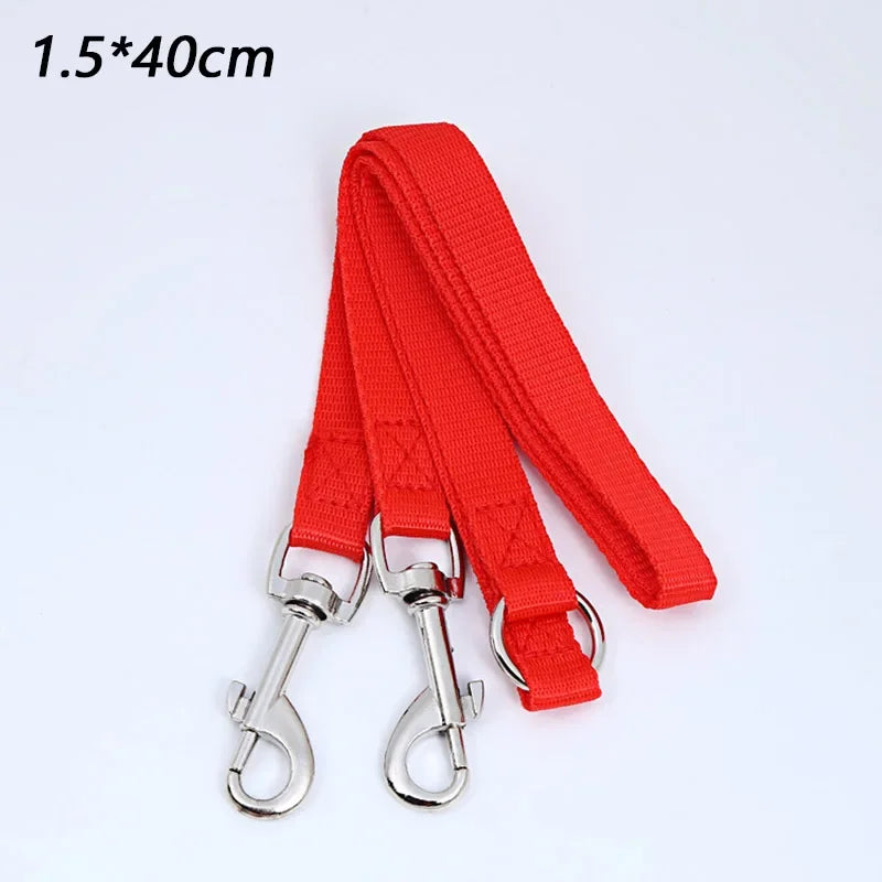 Twin Dual Coupler Dog Leash Two in One Strong Nylon V Shape Adjustable ,2 Dogs Pet Lead