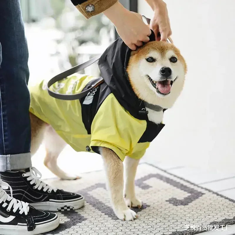Hooded Jacket Poncho/Raincoat Waterproof Dog Rain Cape
