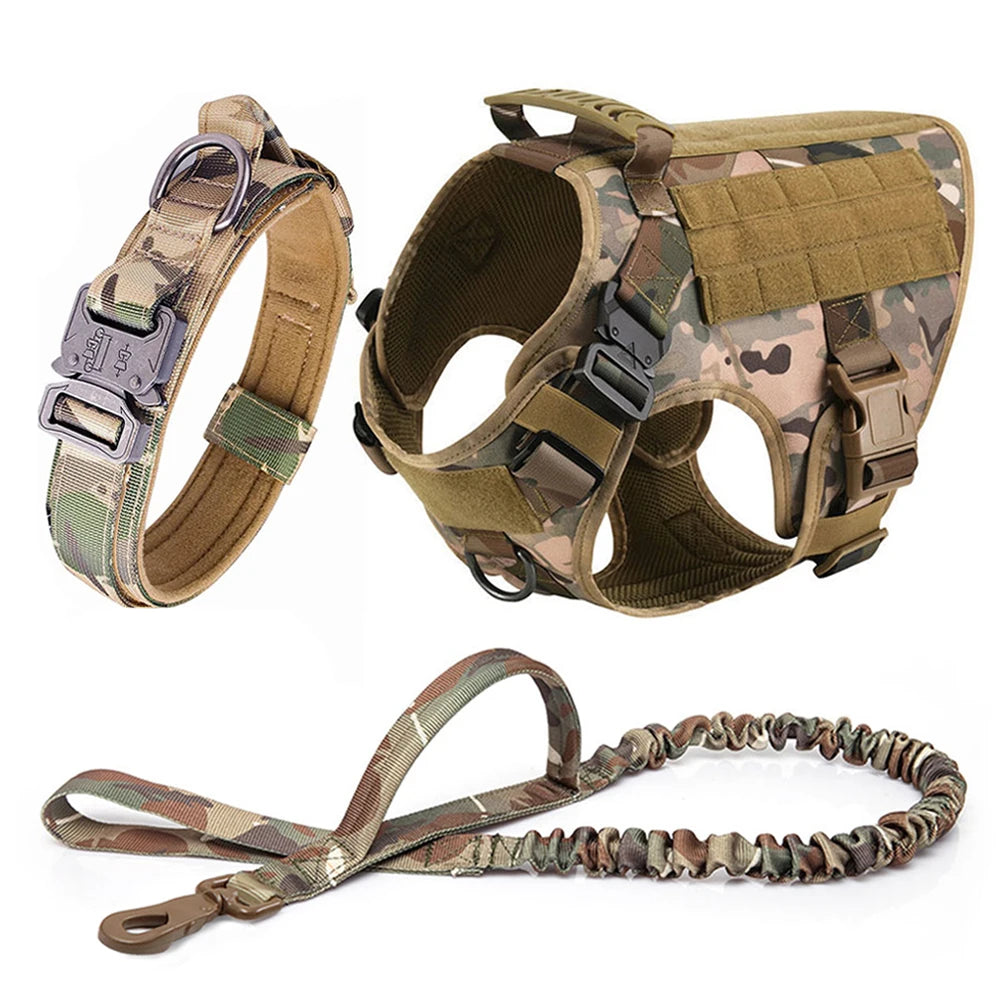 Large Dog Harness Leash Set Training Walking Vest, Harness & Collar For Medium Large Dogs
