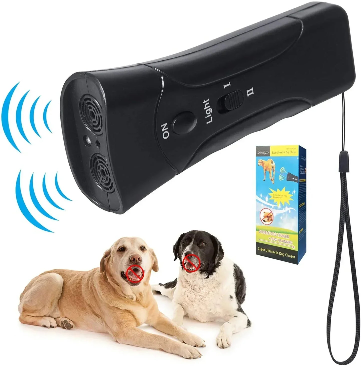 Ultrasonic Dog Repeller, Anti Barking Stop Bark Training Device