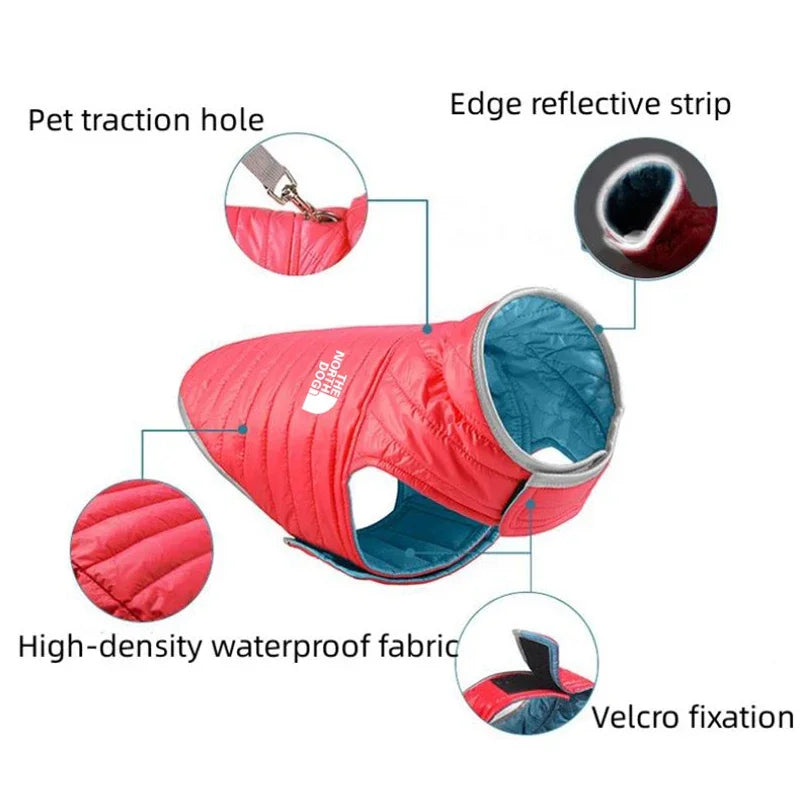 Winter Warm, Double Sided Dog Coat