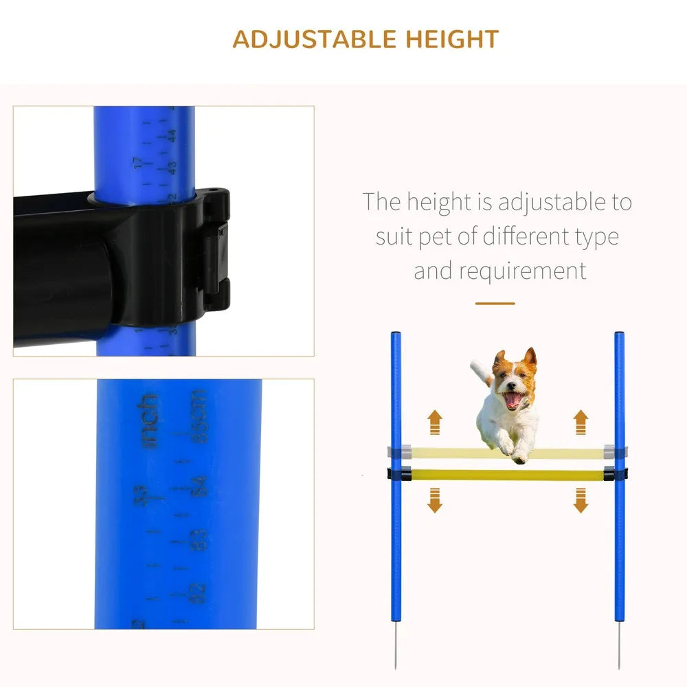 Dog Agility Training: Obstacle Course, Jumps Tunnel, Toy Balls, Storage Bag