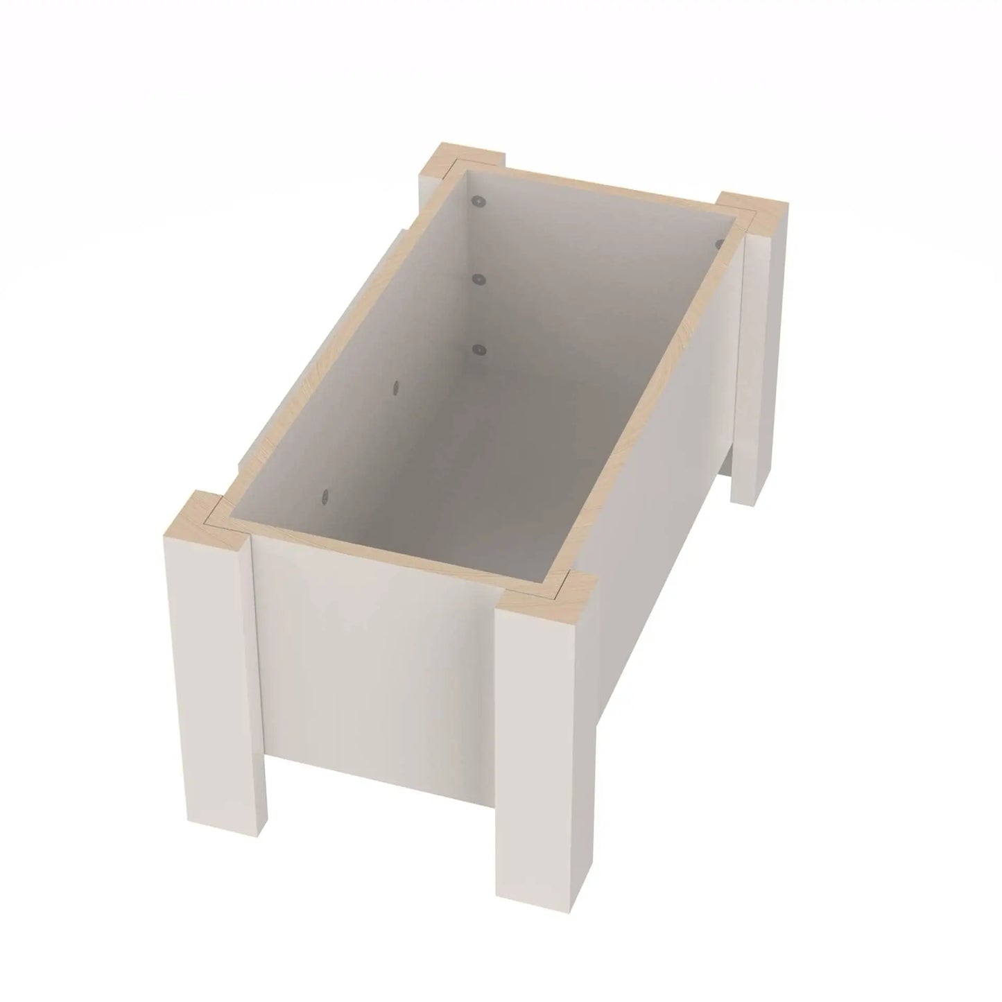 Elevated-Raised Stand Dog Bowl, Internal Storage, Double Stainless Steel Dish