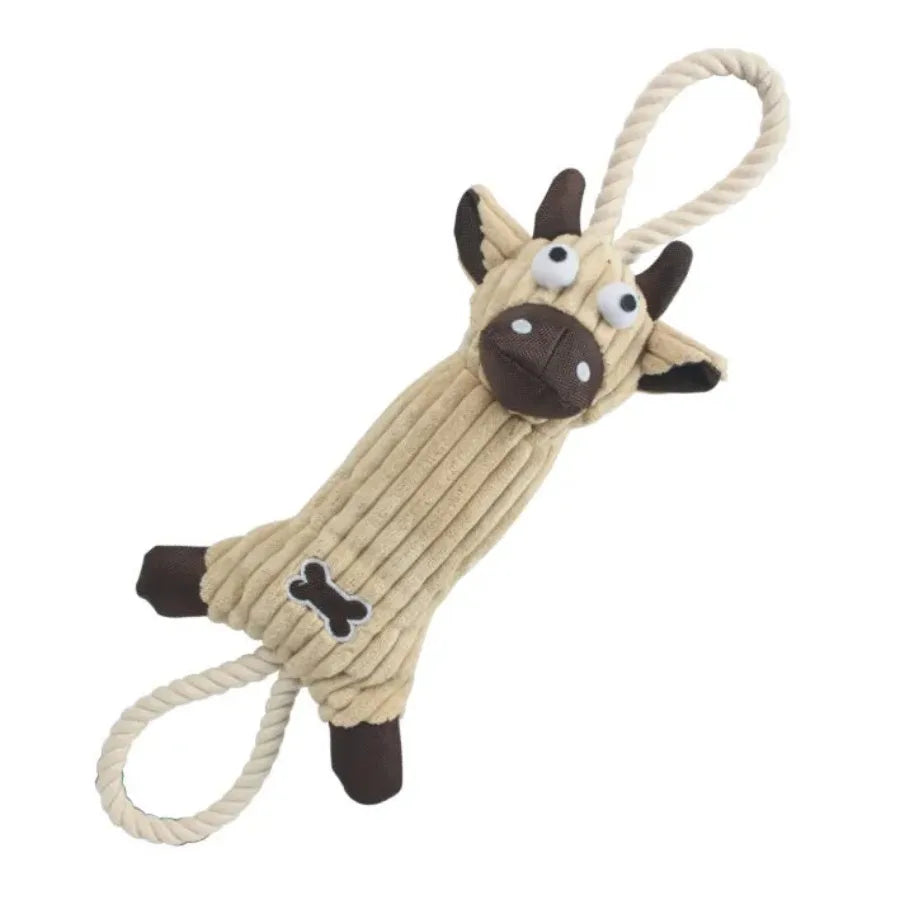 Jute and Rope Pig Dog Toy