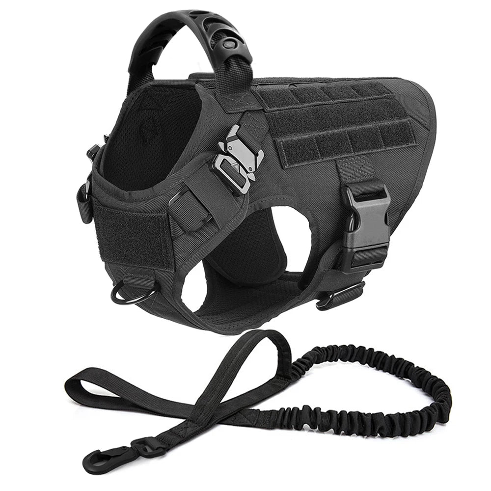 Large Dog Harness Leash Set Training Walking Vest, Harness & Collar For Medium Large Dogs