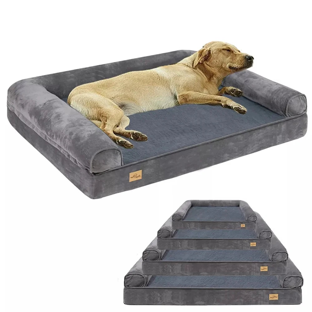 XXXL Large Calming Plush , Waterproof, Orthopedic Memory Foam Dog Bed