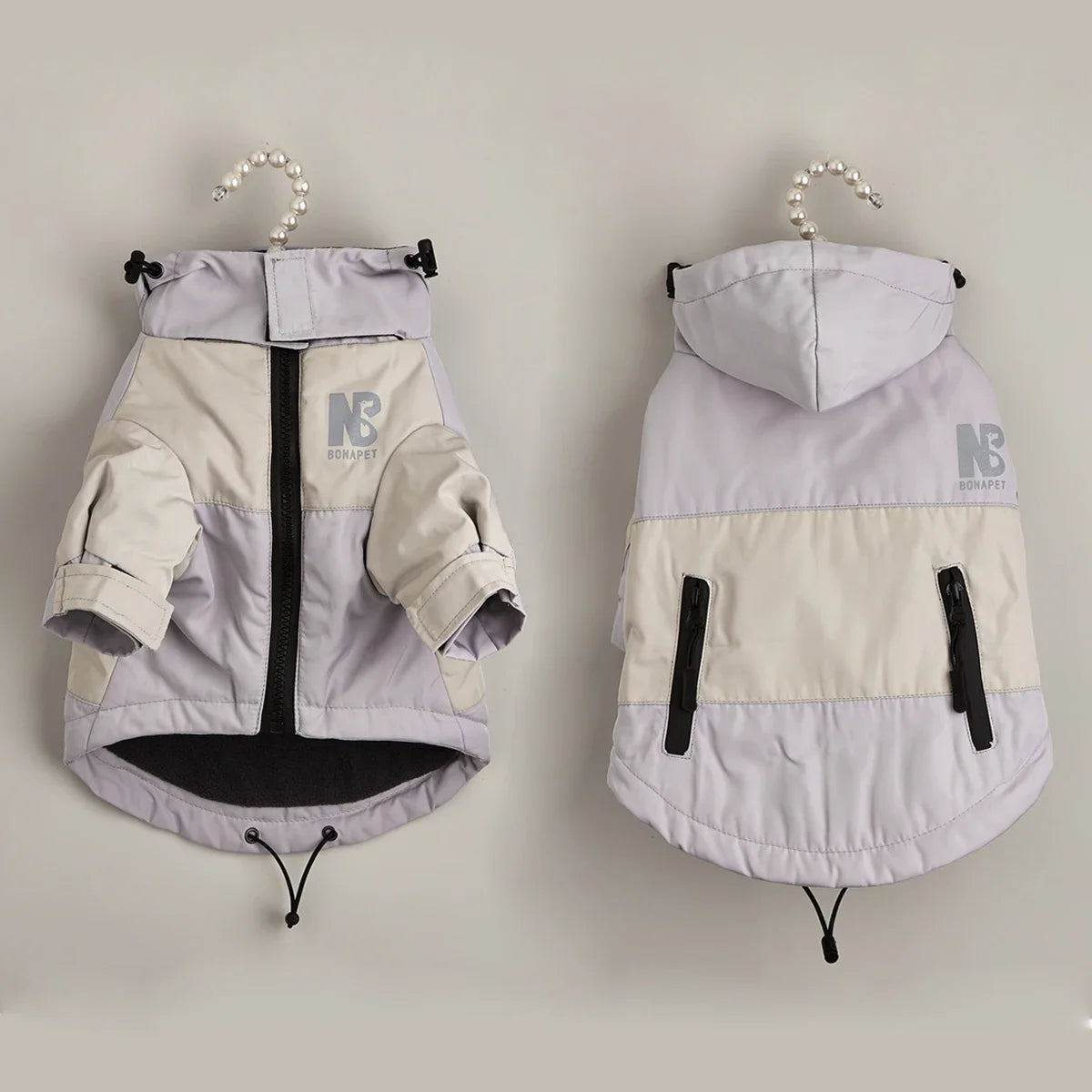 Winter Thickened Fleece Warm Waterproof Dog Raincoat/ Jacket