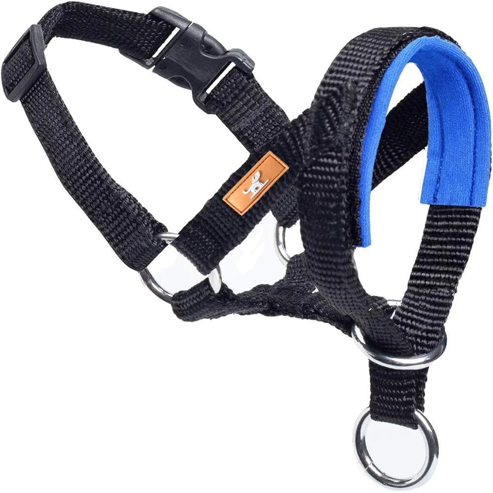 Dog Padded Durable Nylon Strap Better Control, Adjustable No Pull Harness/Head Collar