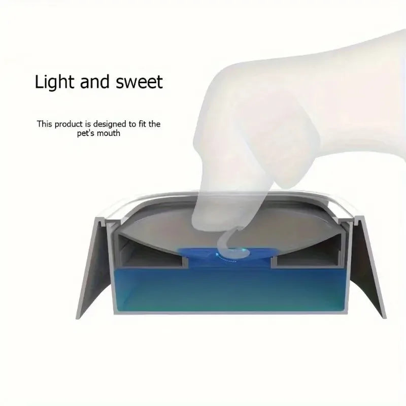Indoor/Outdoor, Spill-Proof, Floating Filter, Non-Slip Base, Dog Water Bowl