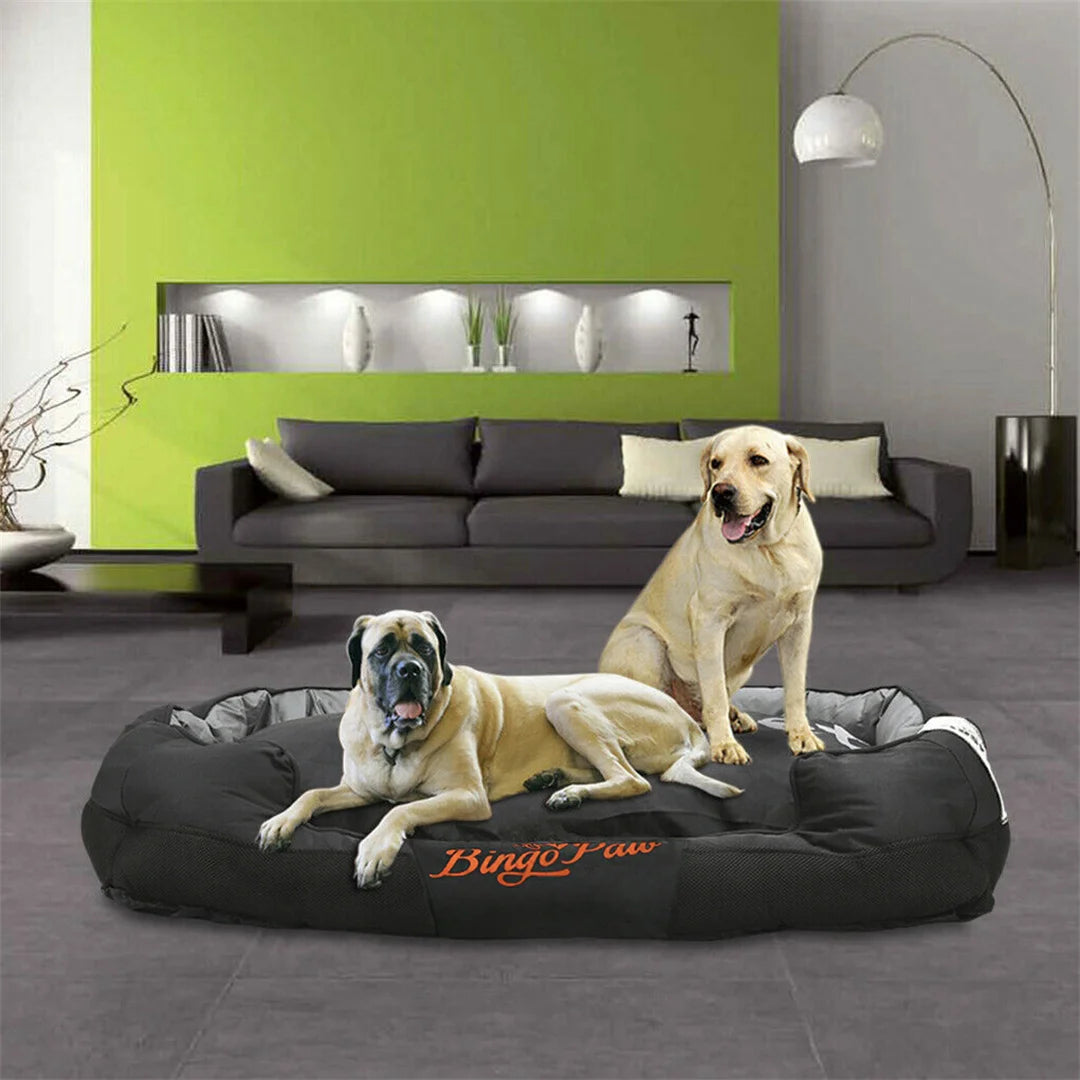 Large Soft Removable Cushion Waterproof Dog Bed