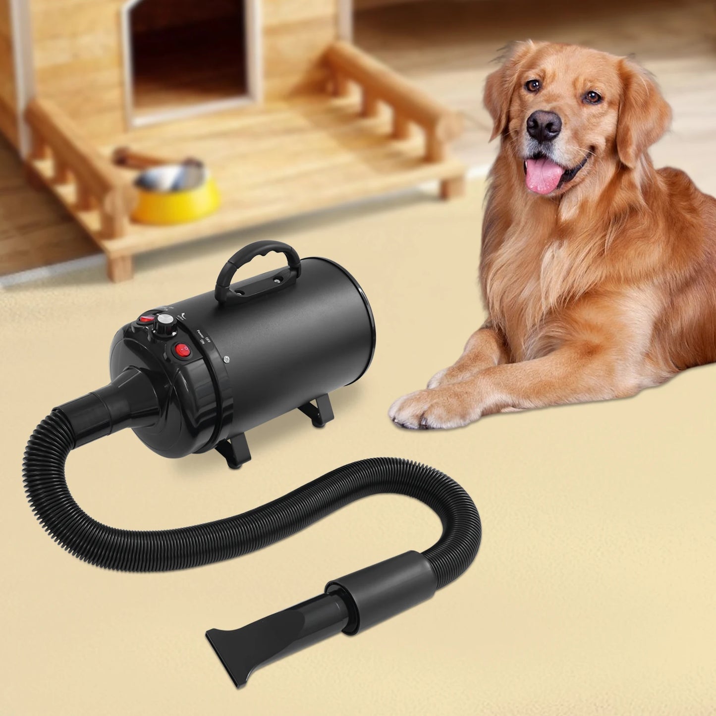 Drying Machine, 4 Nozzles Hair Dryer, Adjustable Wind Speed, Electric Dog Dryer