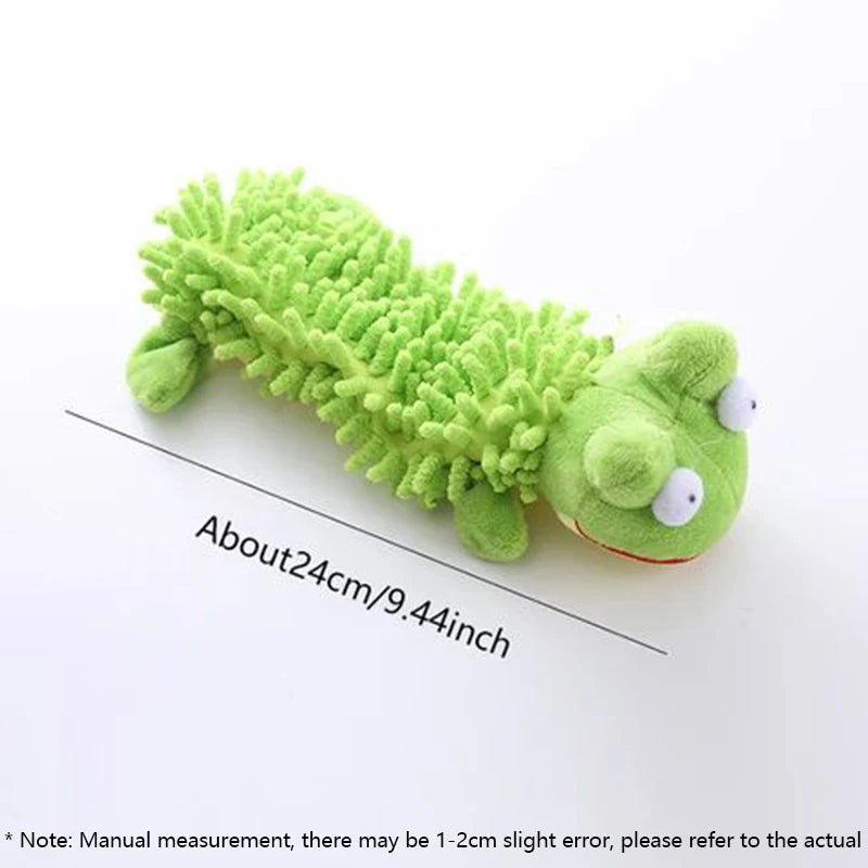 Plush Toy With A Dog Gnawing And Making Sounds