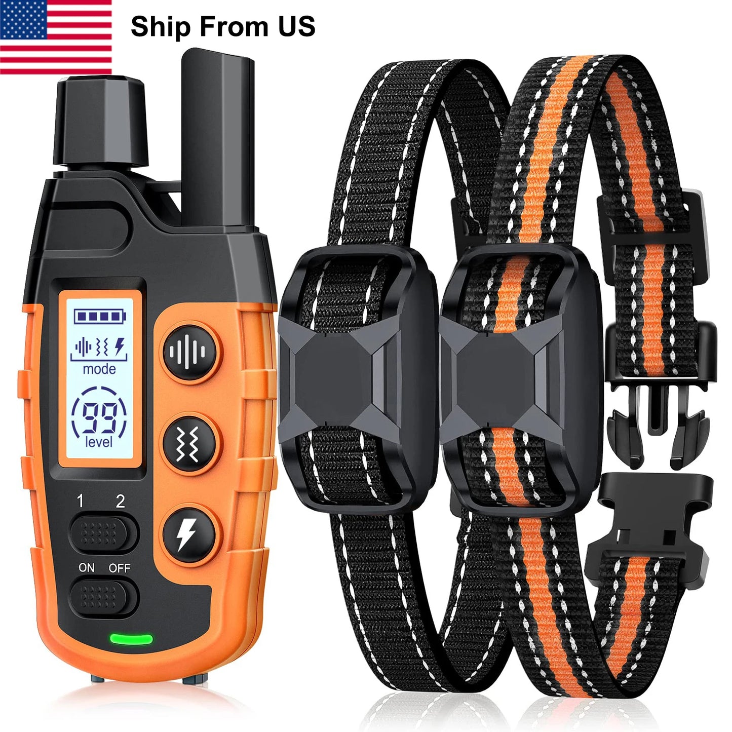 Electric Remote Control Dog Behavior Training Collar, Waterproof, Shock Vibration