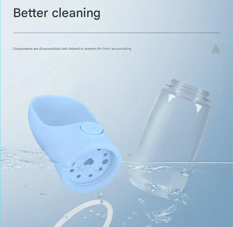 Leak-Proof Dog Water Bottle with Bowl, Travel, Outdoor