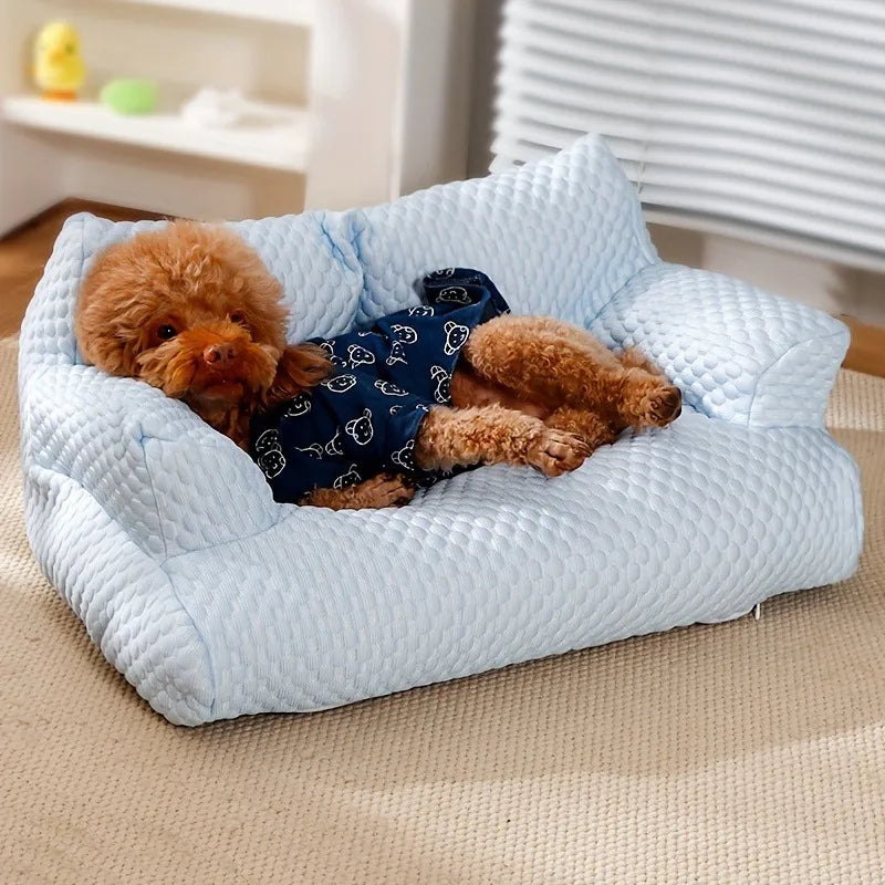 Breathable Washable, Cooling Dog Bed like a Couch Soft Calming, Supportive