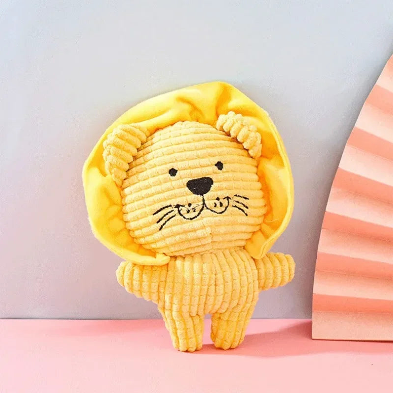 Cute Animal Shape Plush Dog Toy, Teeth Bite Resistant