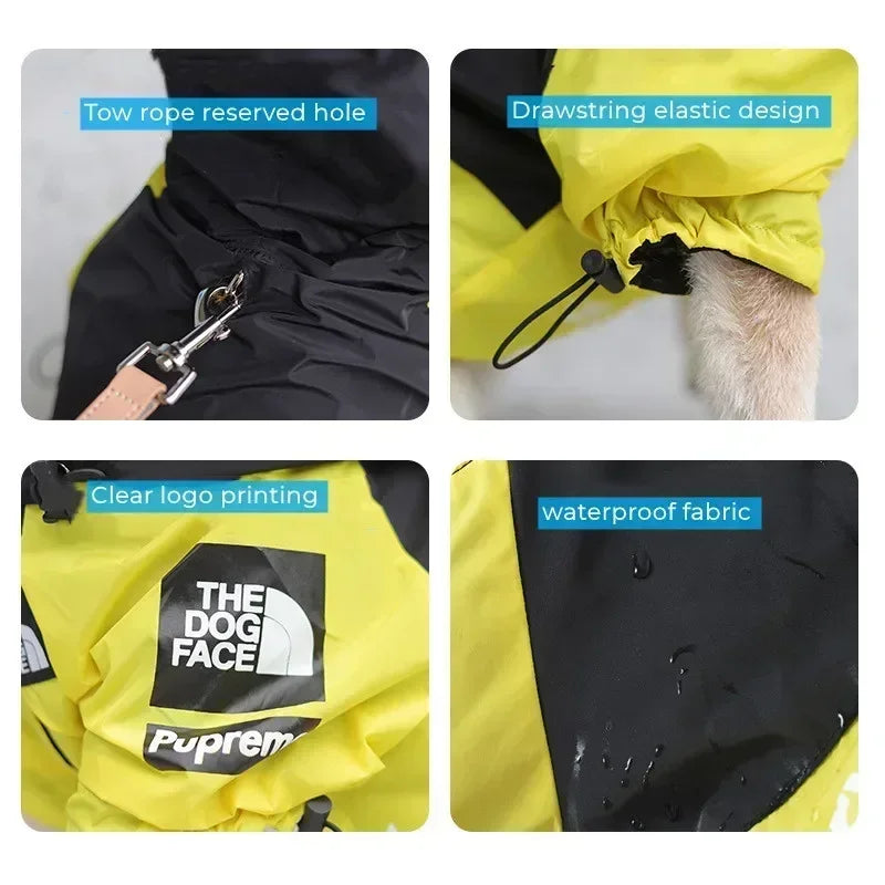 Hooded Jacket Poncho/Raincoat Waterproof Dog Rain Cape