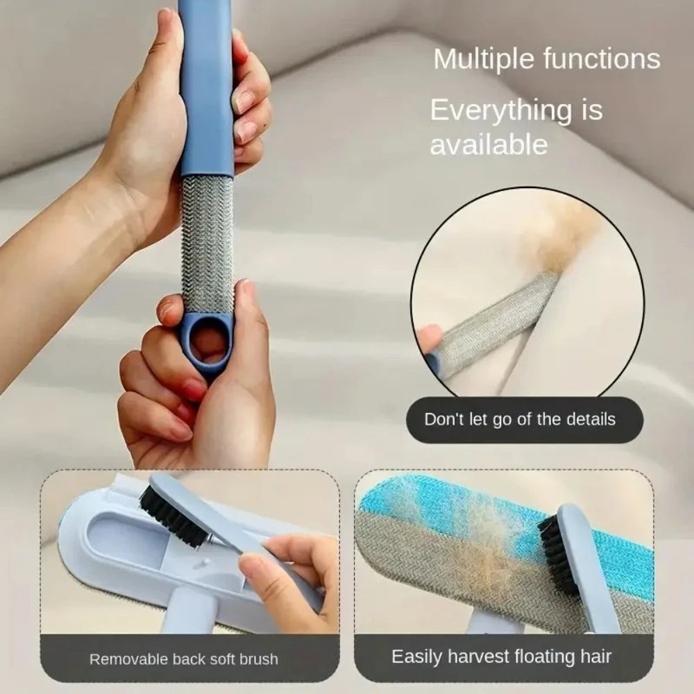 Dog Hair Remover, Nylon Grooming Brush, Long Handle