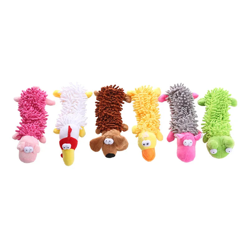Plush Toy With A Dog Gnawing And Making Sounds
