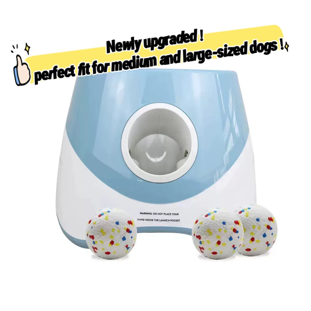 Fun Interactive Dog Launcher, Automatic Chase Toy Tennis Throwing Rechargable Catapult USB Charging