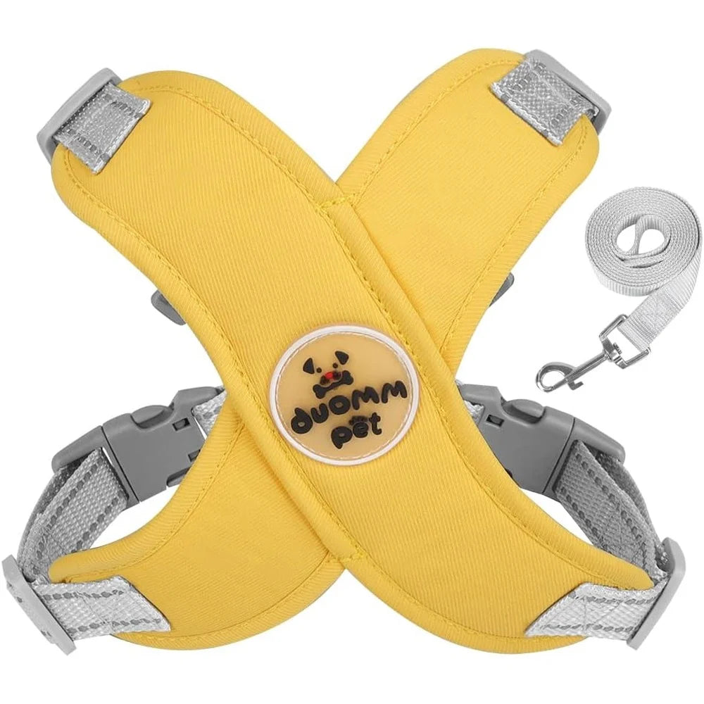 No Pull Adjustable Dog Harness with Vest and Leash Set