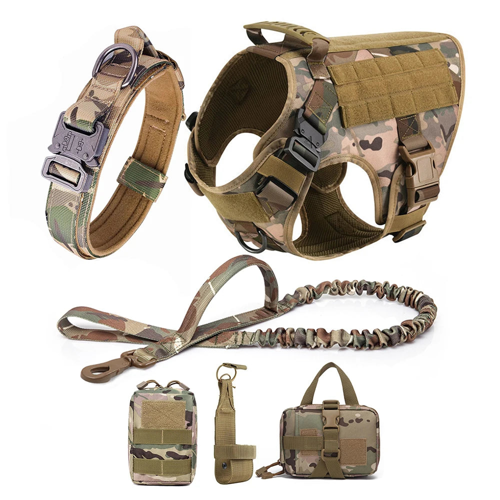 Large Dog Harness Leash Set Training Walking Vest, Harness & Collar For Medium Large Dogs