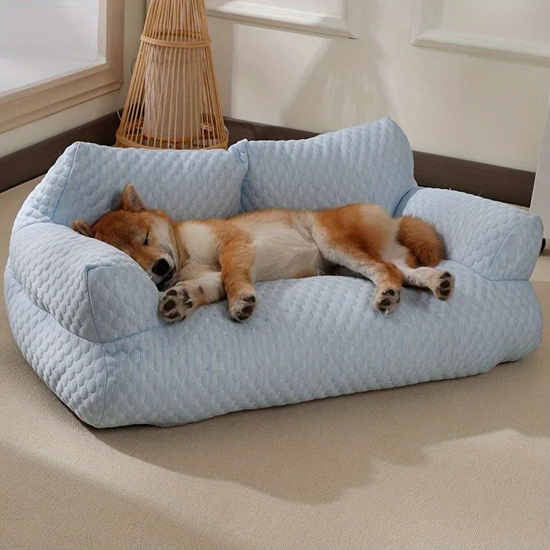 Breathable Washable, Cooling Dog Bed like a Couch Soft Calming, Supportive
