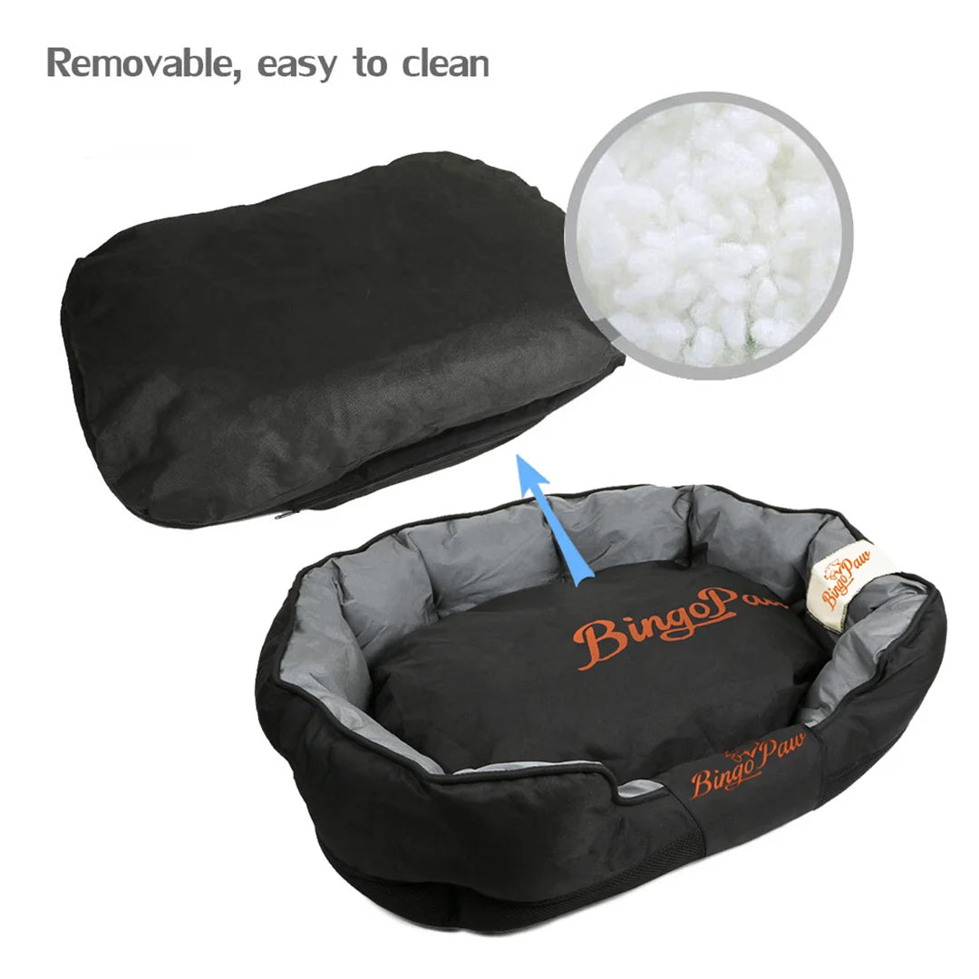 Large Soft Removable Cushion Waterproof Dog Bed