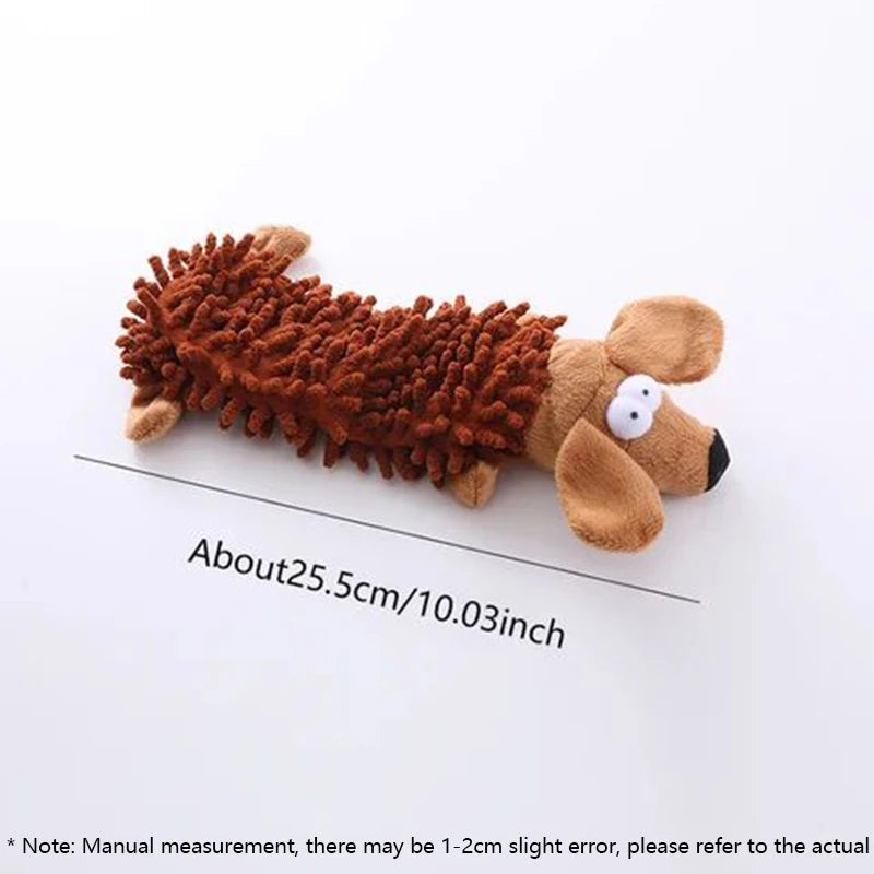 Plush Toy With A Dog Gnawing And Making Sounds