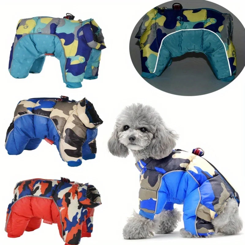 Reflective Super Warm, Winter, Padded, Waterproof Dog Jumpsuits /Coat