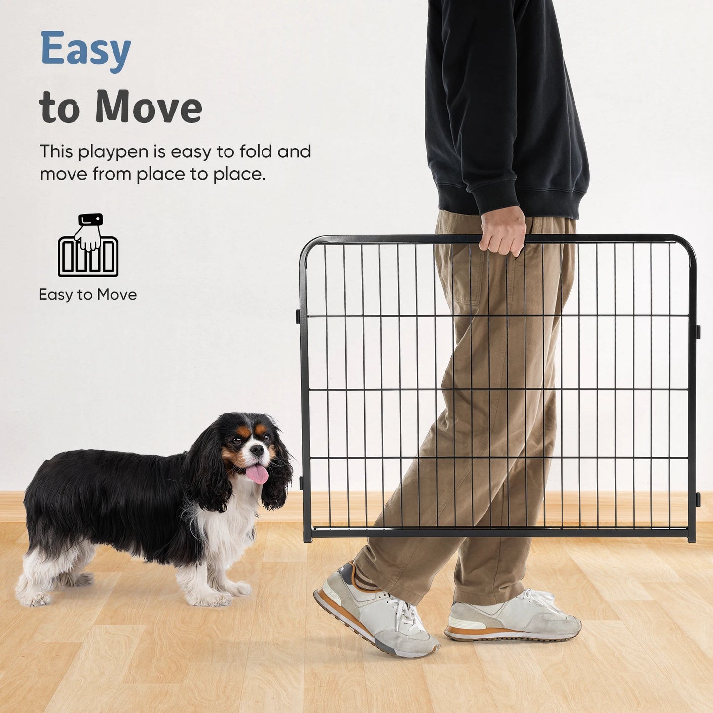 16 Panel Heavy Duty Metal Dog Exercise Playpen/Fence for Dog Pen