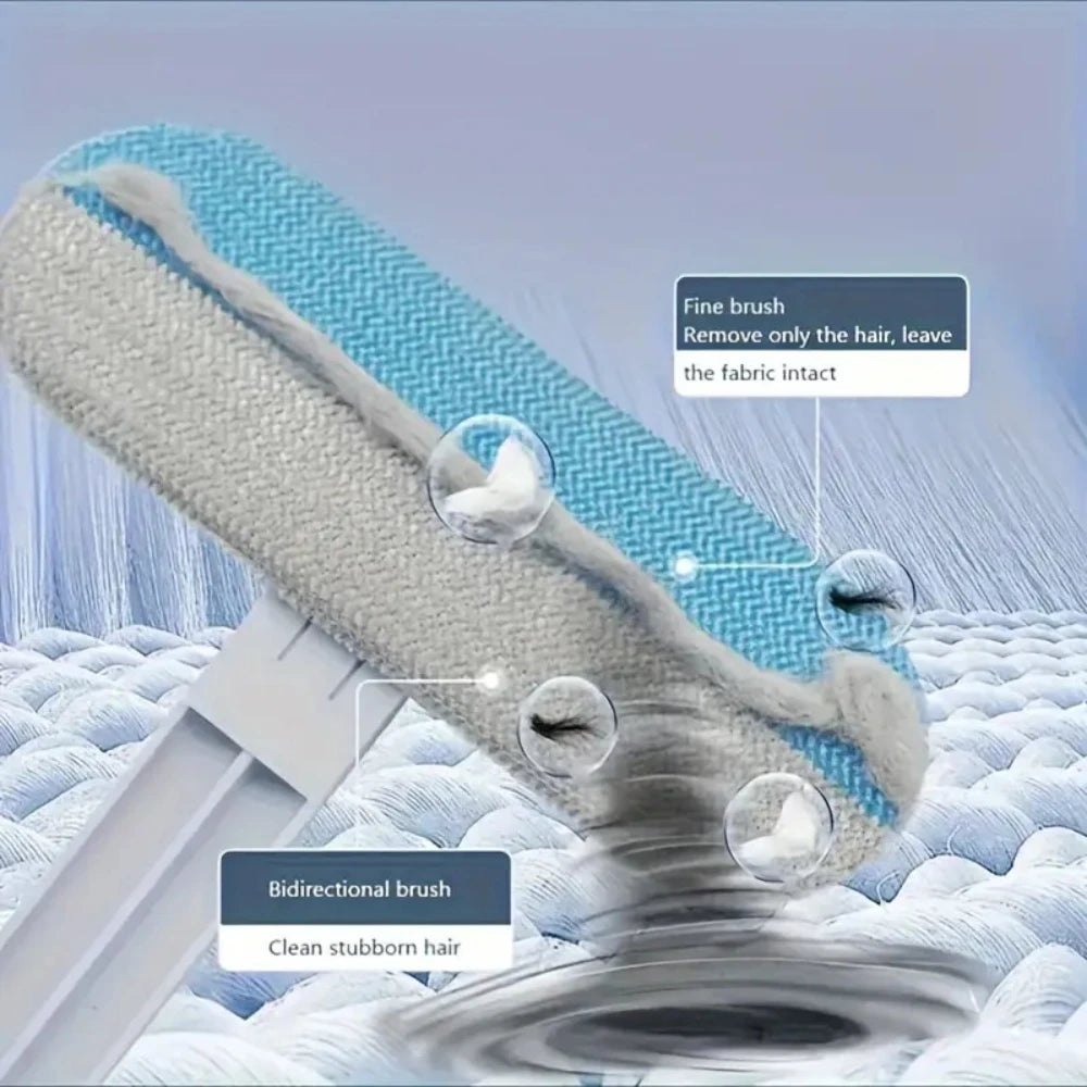 Dog Hair Remover, Nylon Grooming Brush, Long Handle
