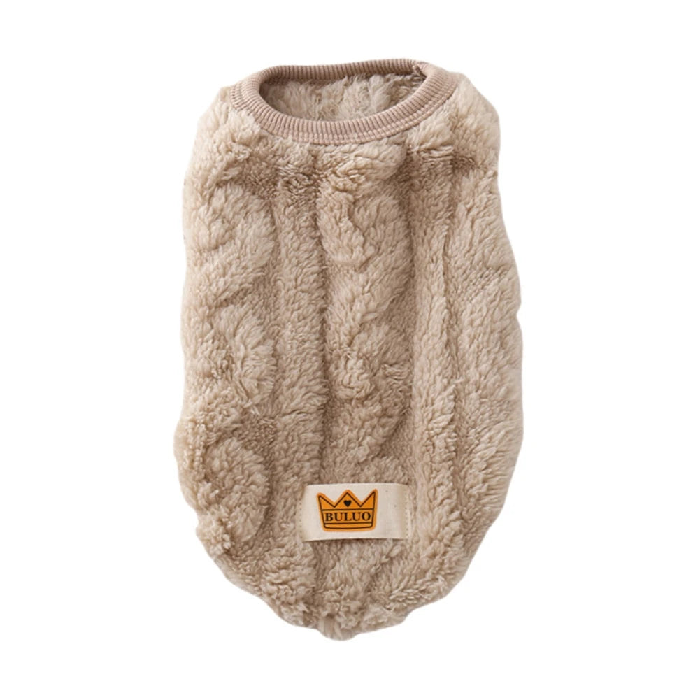 Wavy Double-sided, Warm Coat Sweater, Fleece Pullover for Dogs