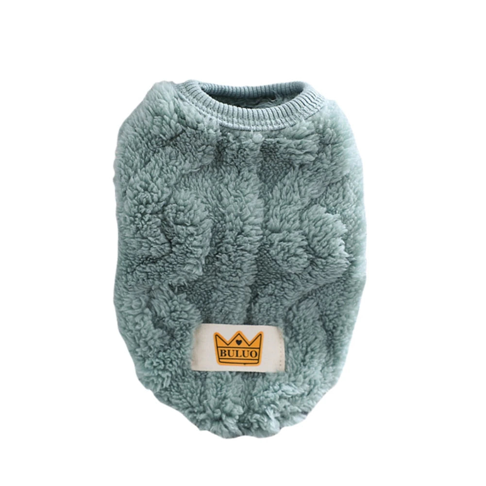 Wavy Double-sided, Warm Coat Sweater, Fleece Pullover for Dogs