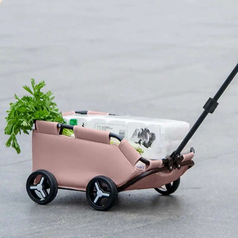 Dog Stroller/Carriage, 4 Wheels Lightweight Folding Cart