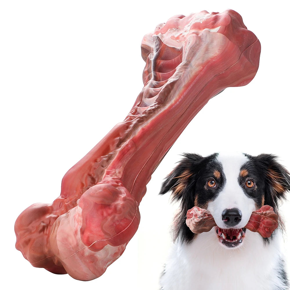 Aggressive Chewers, Bone-Shaped, Indestructible Nylon for Large Dogs