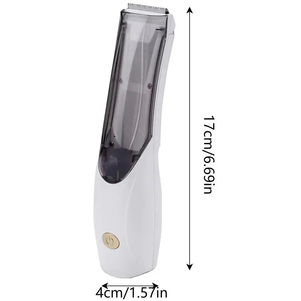 Dog Hair Shaver Clipper 3-speed Cordless, Suction USB Vacuum, Electric Trimmer Low Noise