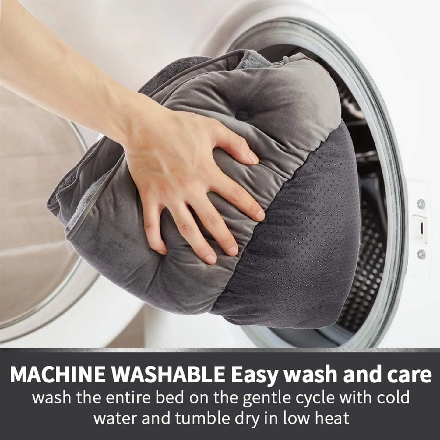 Washable, Non-Slip, Water Resistant Dog Bed