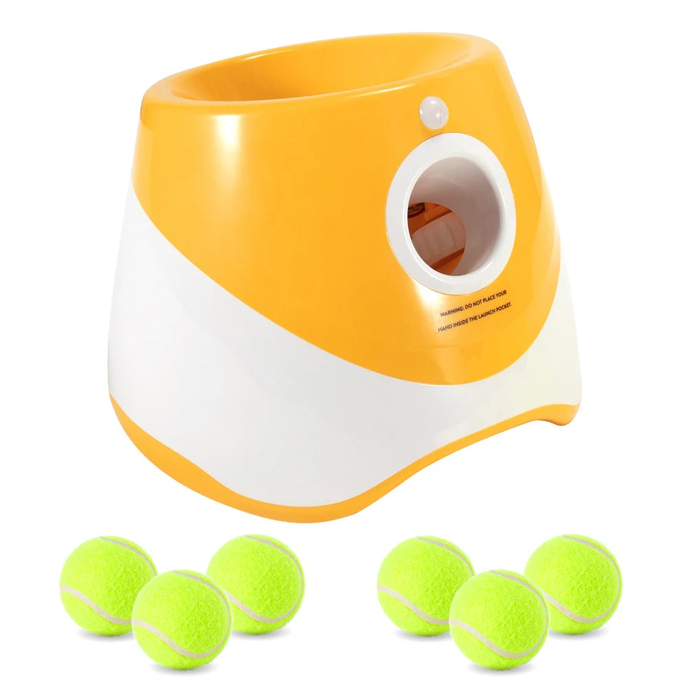Do Interactive Catapult Throw Tennis Ball Launcher Rechargeable