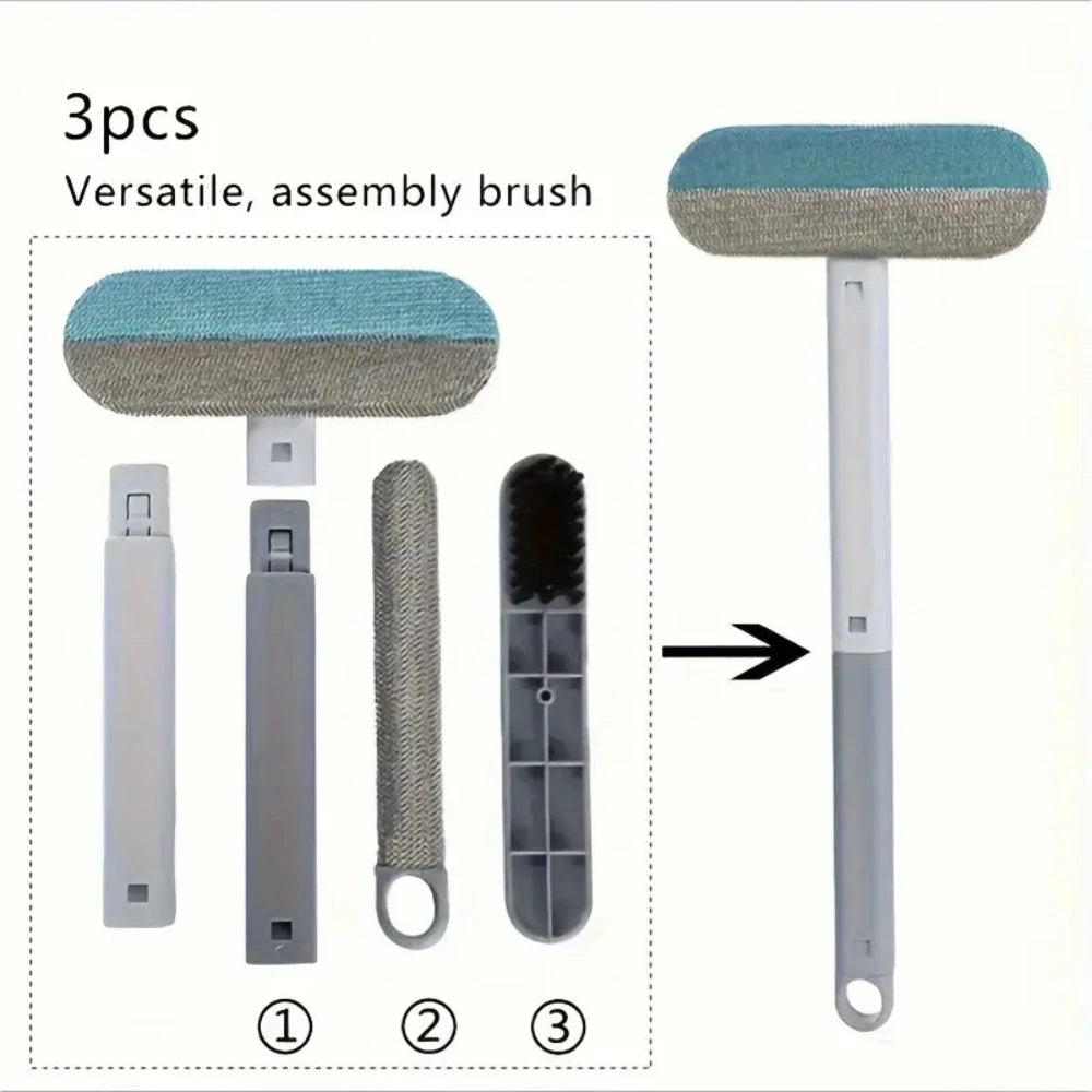 Dog Hair Remover, Nylon Grooming Brush, Long Handle