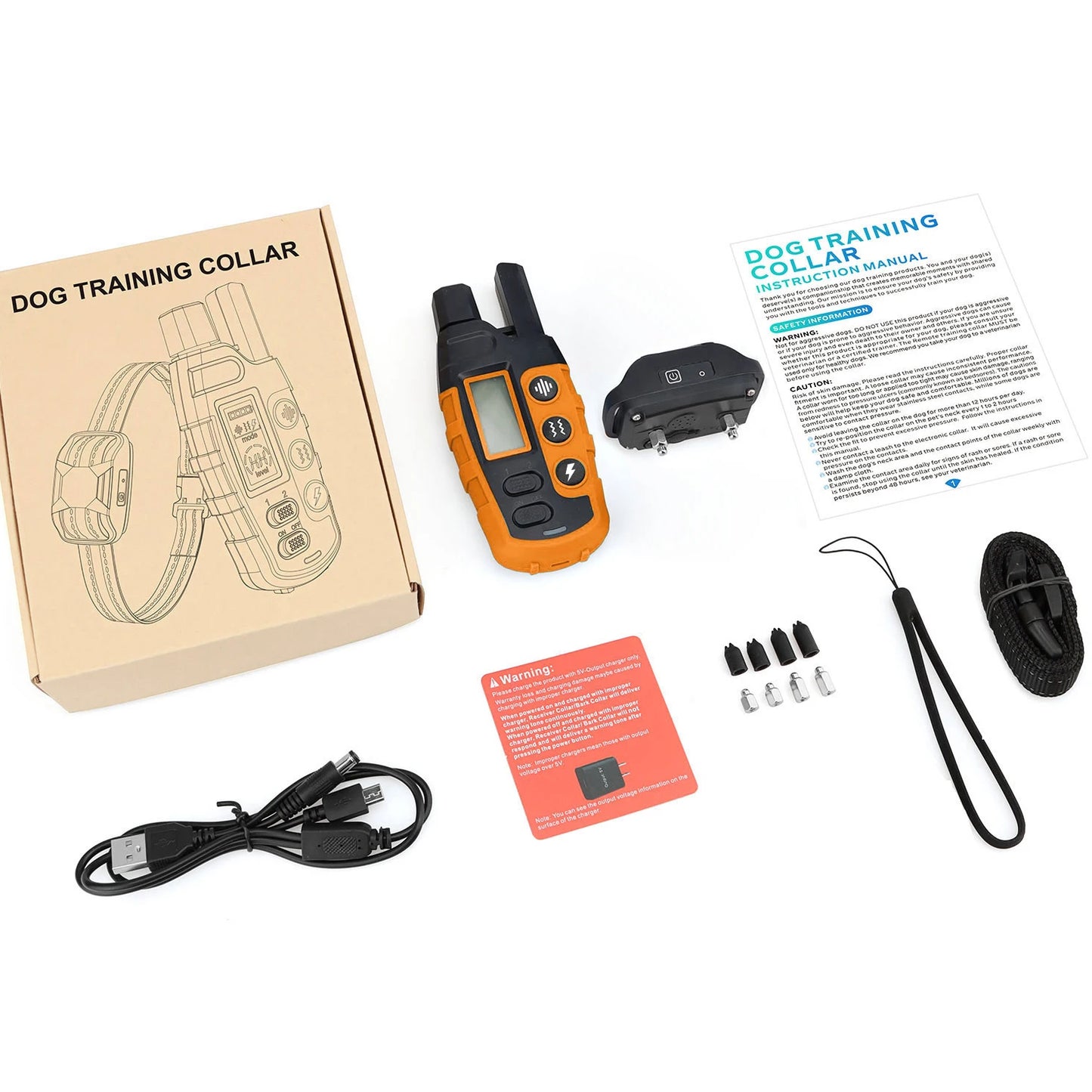 Electric Remote Control Dog Behavior Training Collar, Waterproof, Shock Vibration