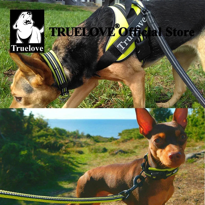 Pet Dog Collar Nylon Adjustable, Padded Soft Reflective Durable Heavy Duty Training