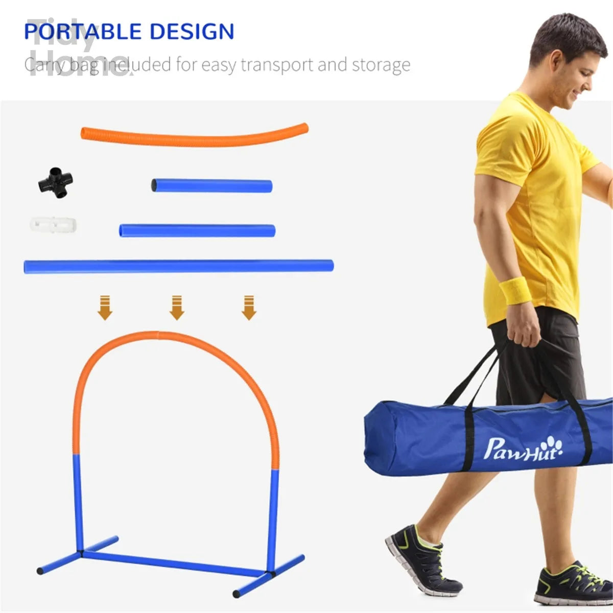 Dog Outdoor Agility Bows, Exercise Training Set for dog