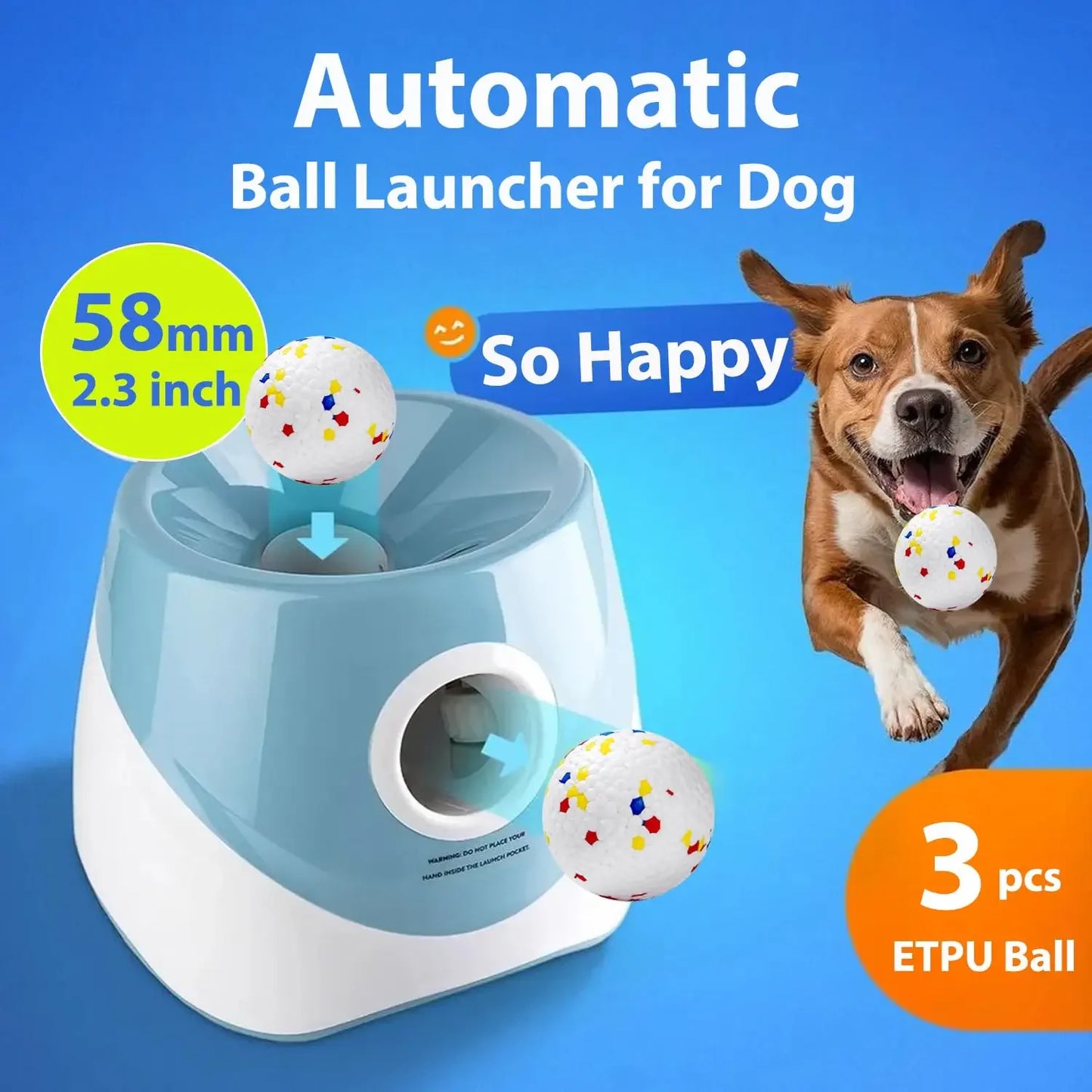 Do Interactive Catapult Throw Tennis Ball Launcher Rechargeable
