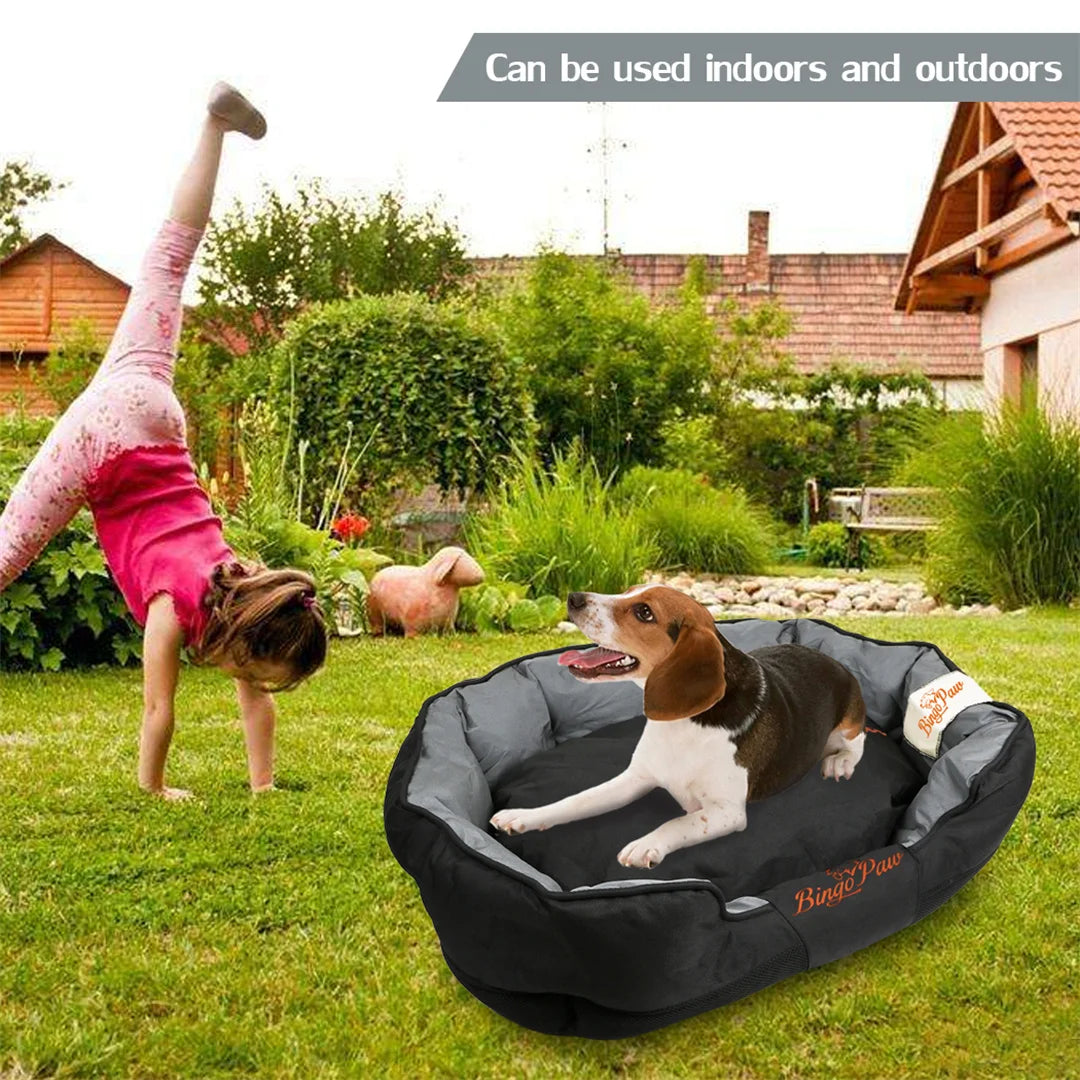 Large Soft Removable Cushion Waterproof Dog Bed